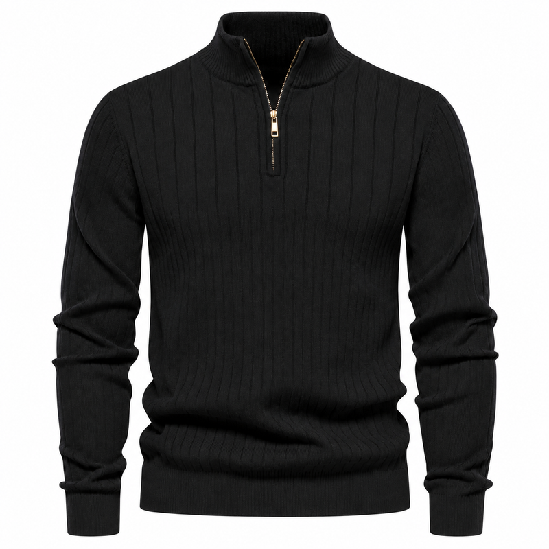 The Signature Ribbed Quarter-Zip