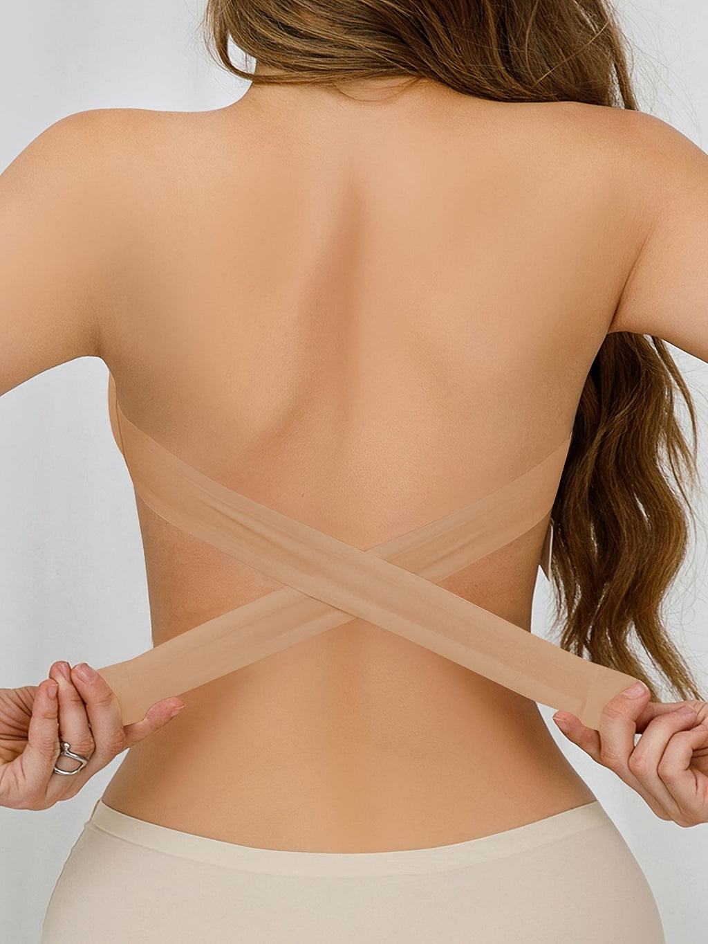 Sujetador Bandeau Invisible sin Tirantes con Cierre Lateral