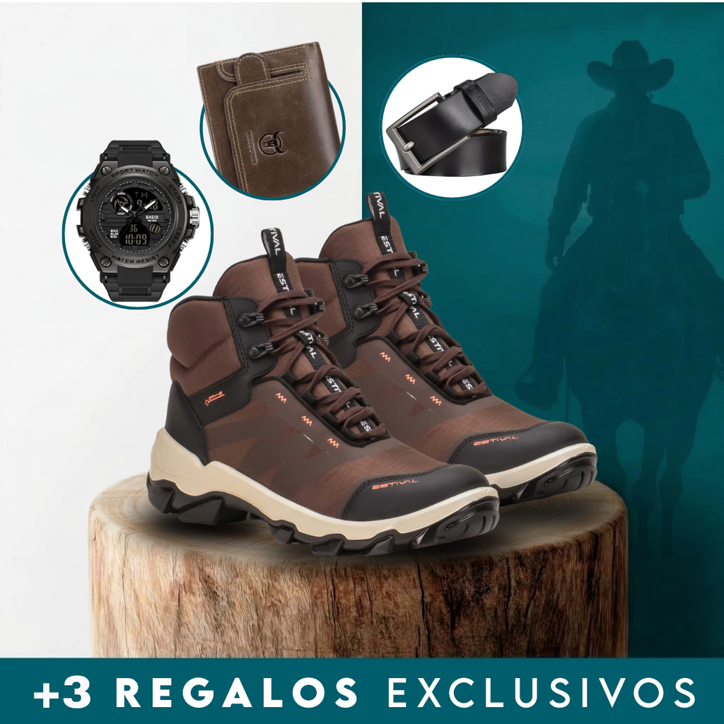 Bota Masculina Dry-Tech  con Suela Antideslizante
