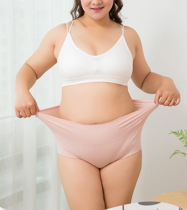 Kit 4 Braguitas Plus Size Beauty Algodón