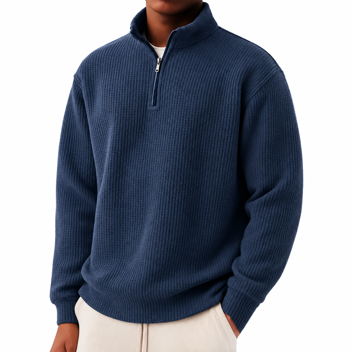 The Textured Quarter-Zip