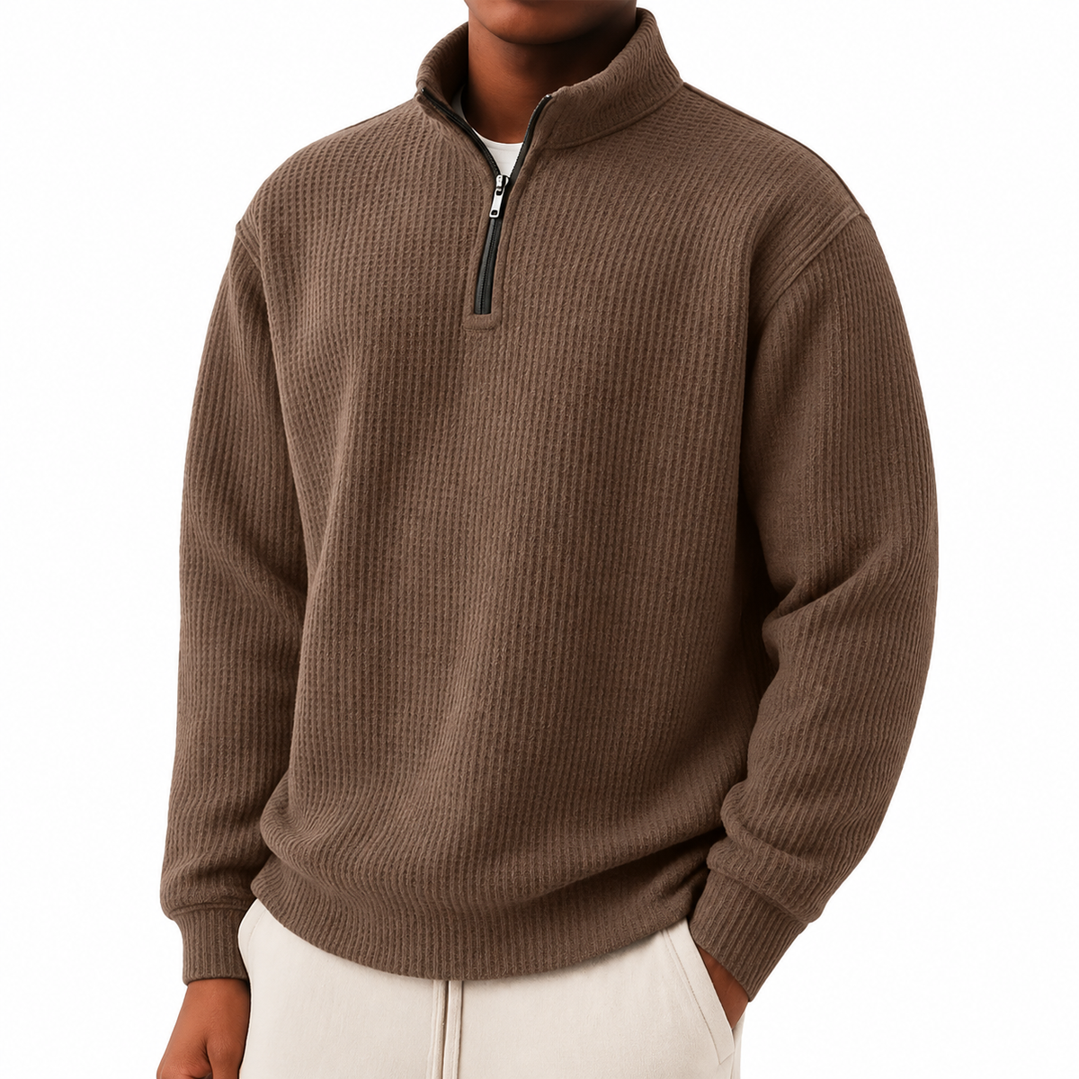 The Textured Quarter-Zip