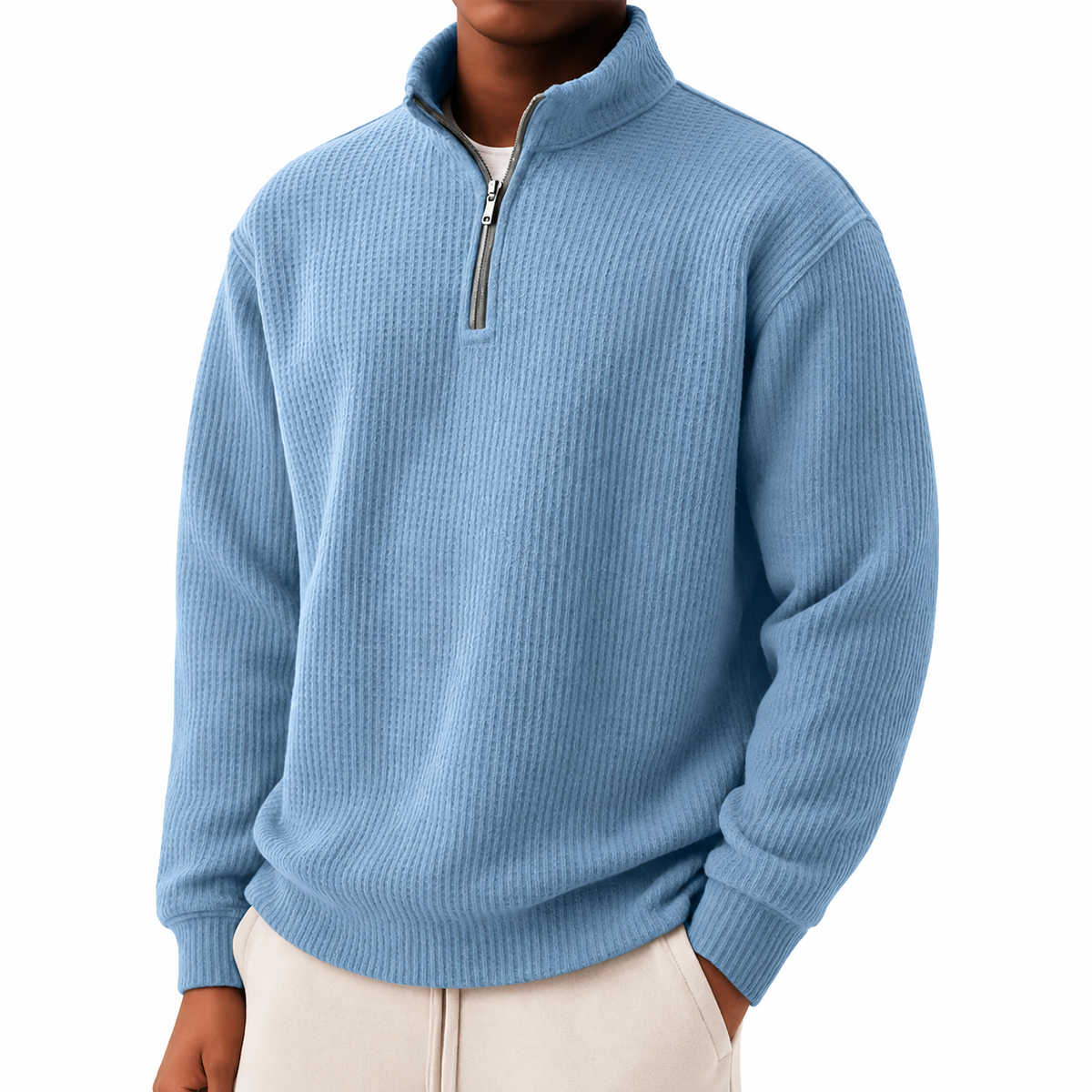 The Textured Quarter-Zip