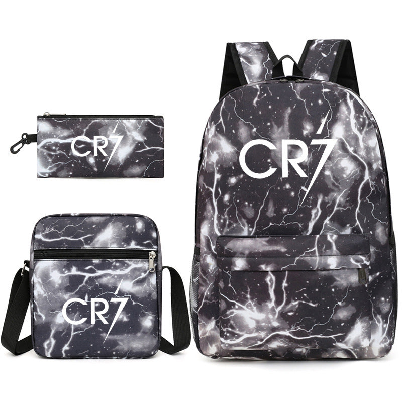 Mochila + Estuche + Lonchera Cristiano Ronaldo