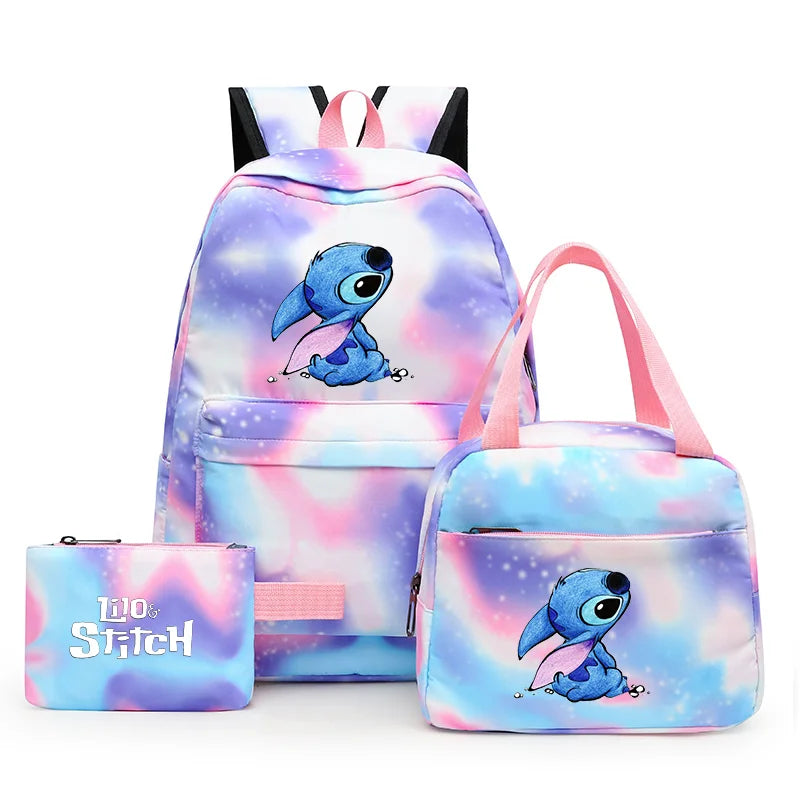 Kit Escolar Mochila y Lonchera - Lilo y Stitch