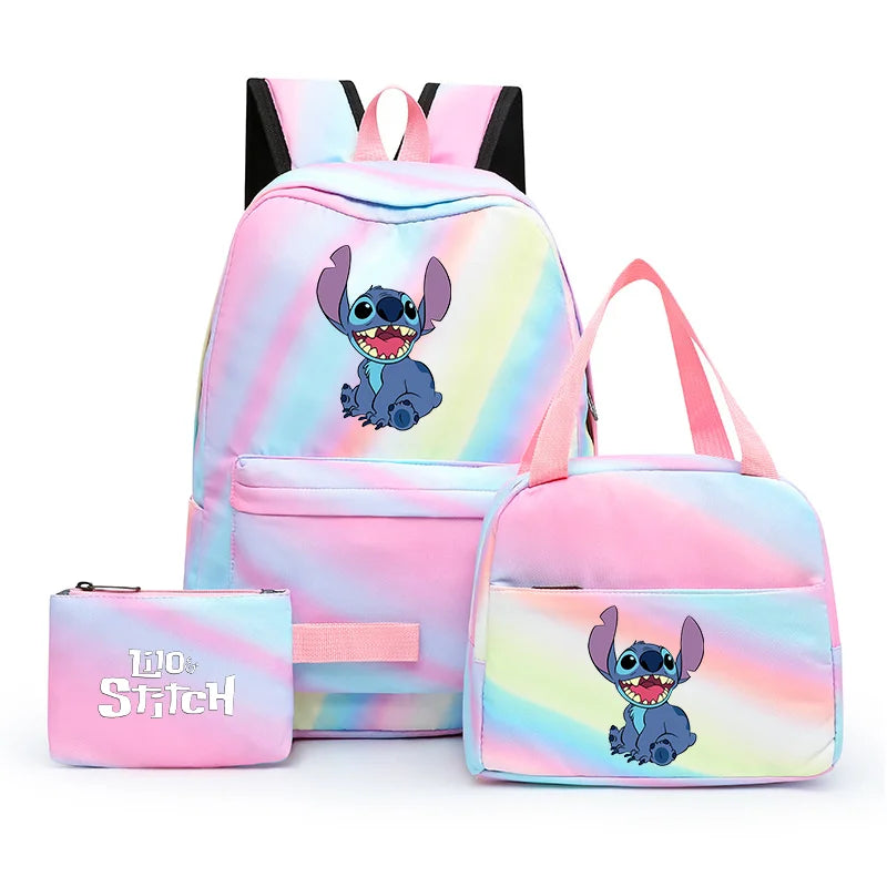 Kit Escolar Mochila y Lonchera - Lilo y Stitch