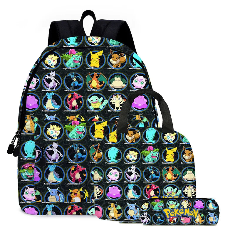 Kit Escolar Mochila y Lonchera - Pokémon Go