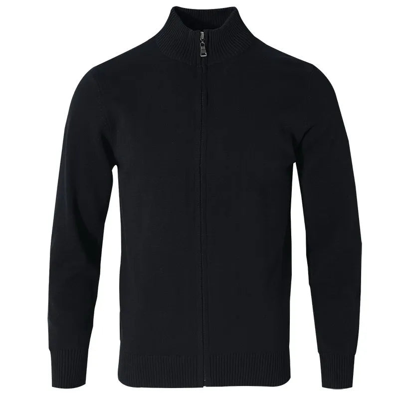Suéter masculino con cremallera