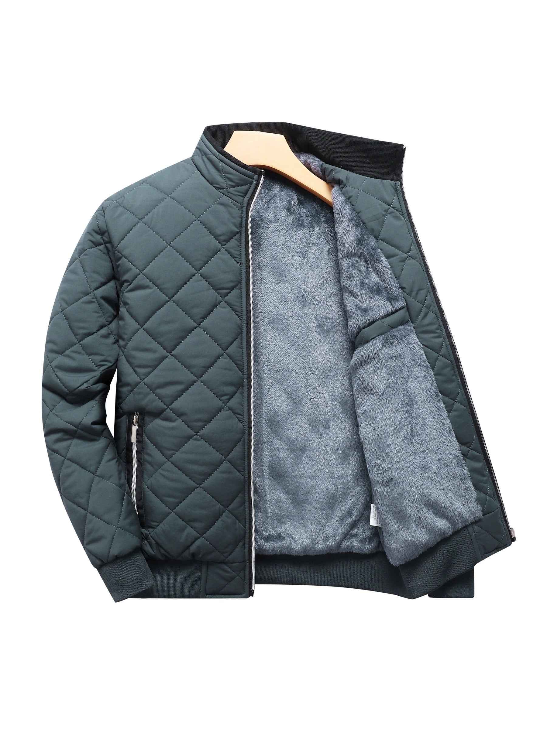 Chaqueta térmica polar forrada premium para hombre