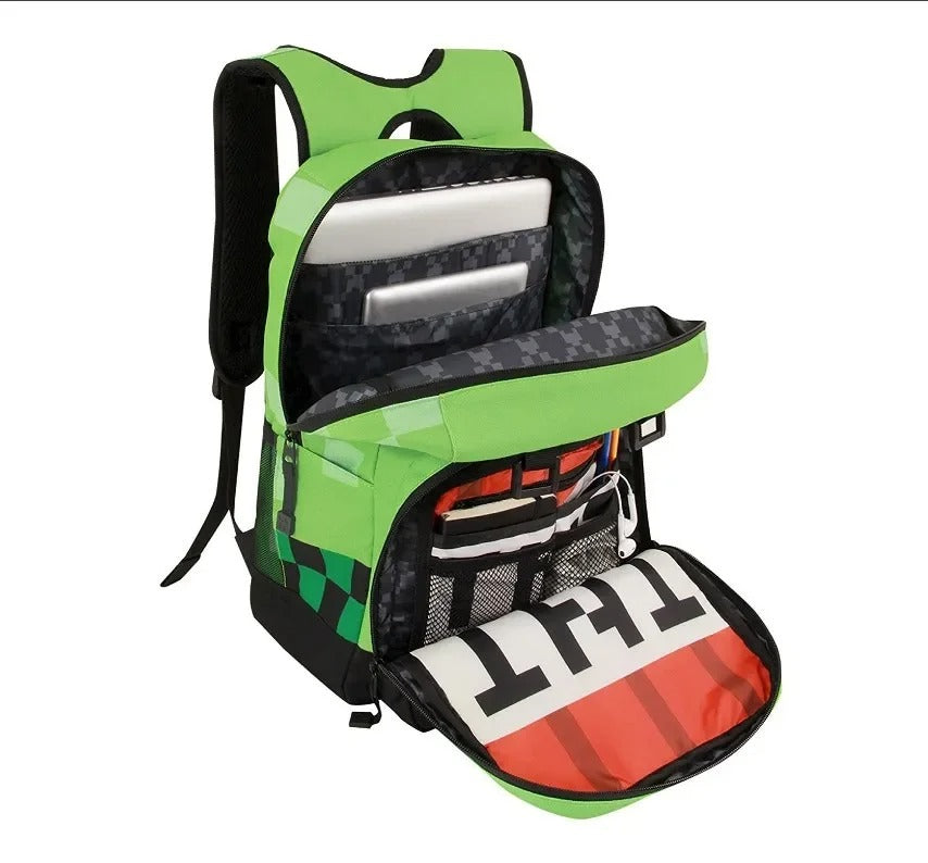 Mochila Escolar Infantil Minecraft