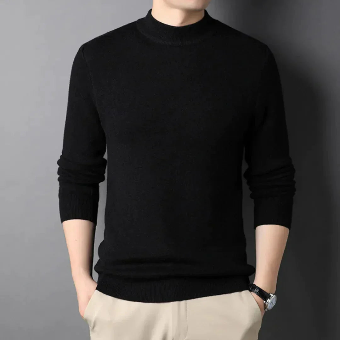 Suéter de cuello alto slim para hombre