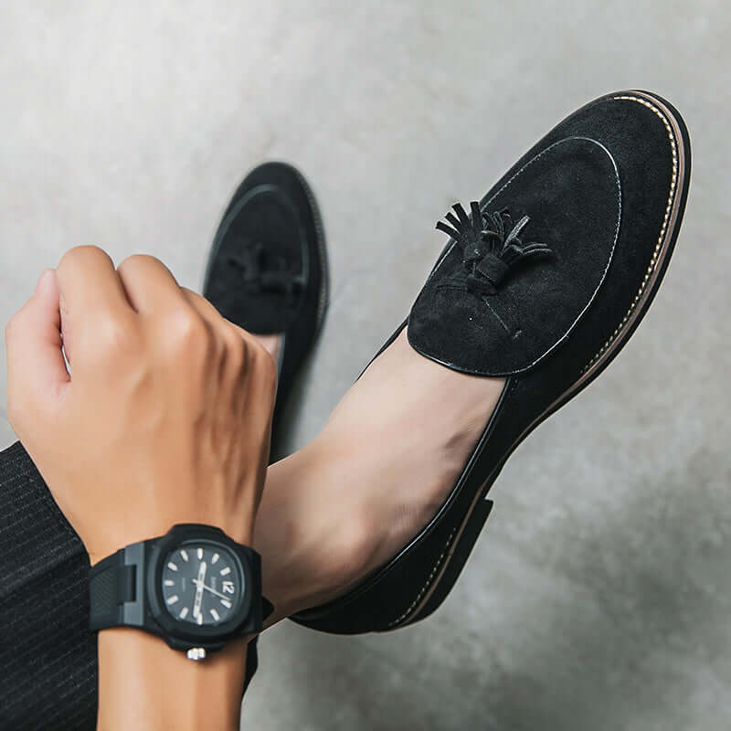 Mocasines de ante italianos Valenti